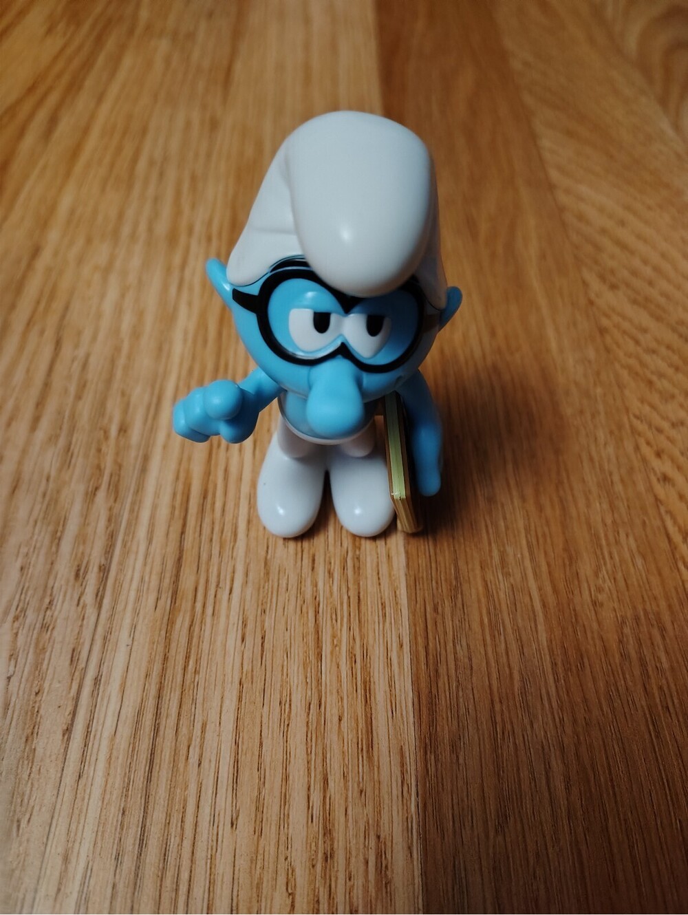 Brainy Smurf Toy with Book in Hand